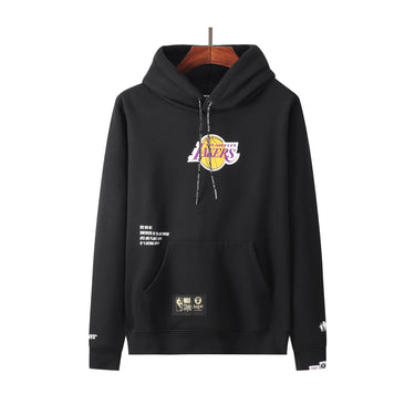 Sweat à capuche noir pour hommes La Lakers
